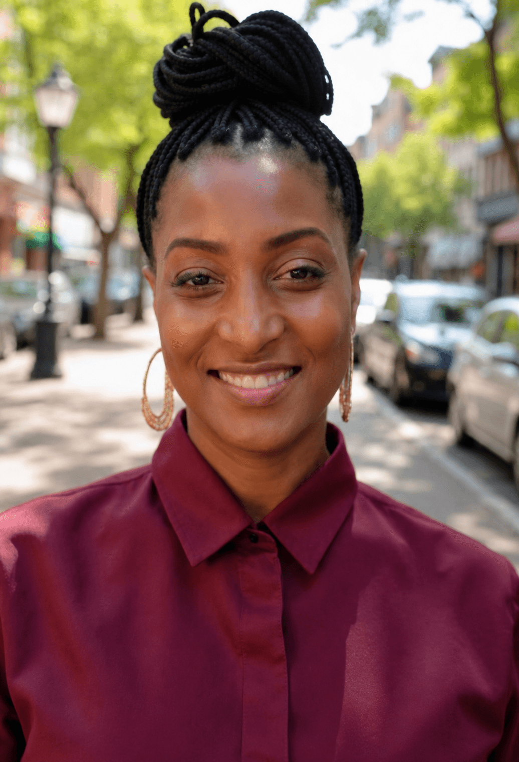 Cher Phillips in the community, candidate for Alderman of the 7th Ward